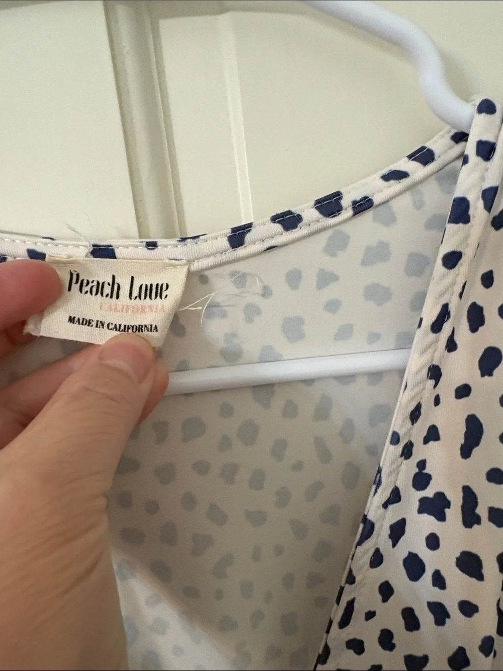 Peach Love California dot jumpsuit